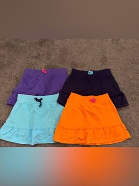 Lot of 4 Circo 100% Cotton Skirts Girls Size L 10-12